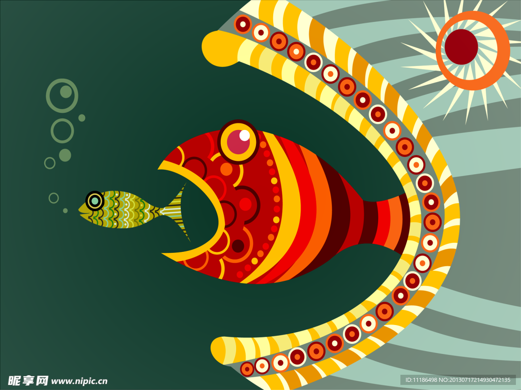 大鱼和小鱼|插画|商业插画|暖小狮 - 原创作品 - 站酷 (ZCOOL)