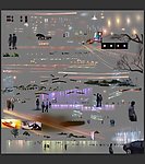 夜景各种光源亮点