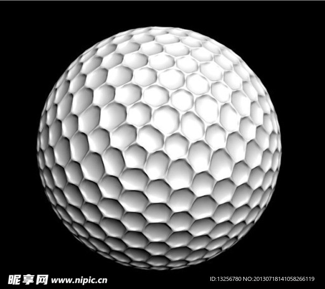 3D精美高尔夫球模型