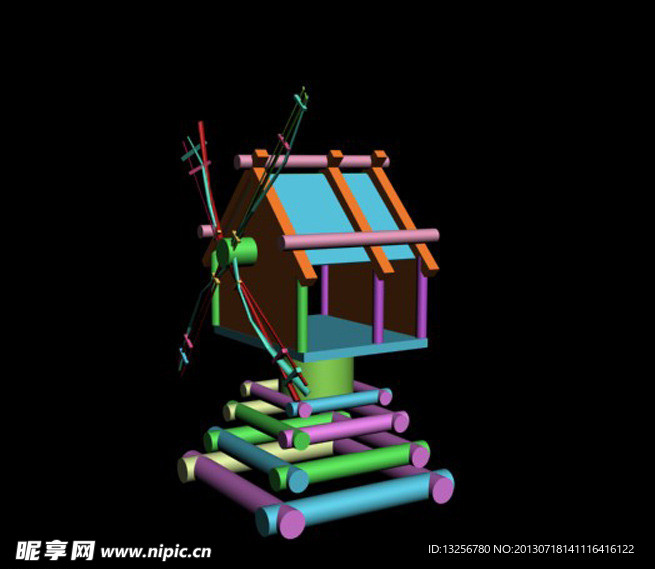 3D精细房子模型