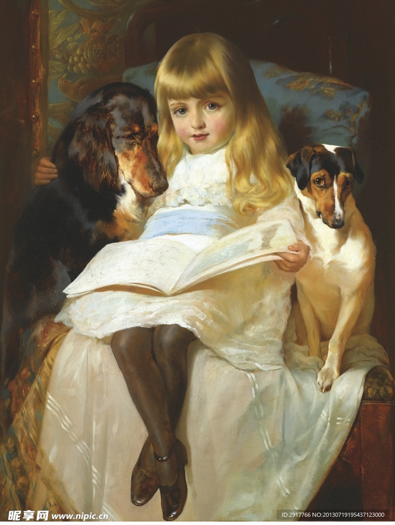 小女孩儿与狗