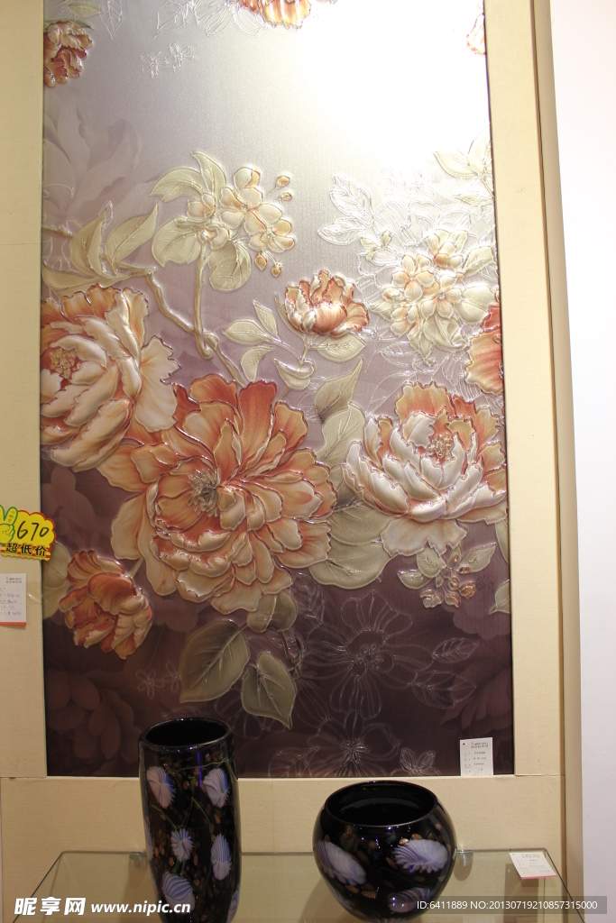 欧式花水彩画
