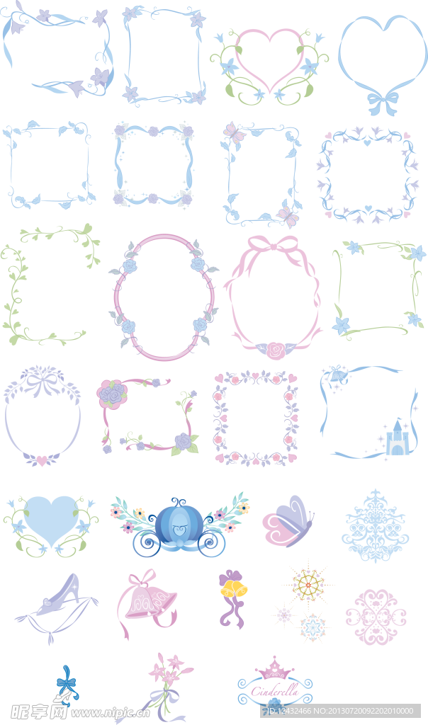 卡通花纹