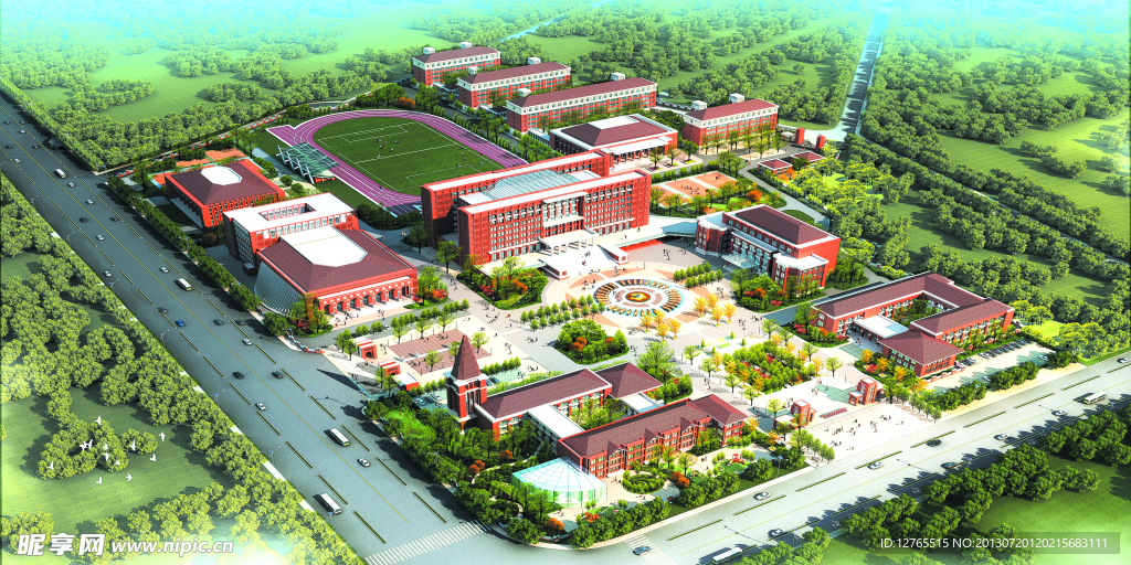 学校鸟瞰