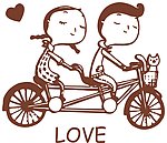 情侣自行车