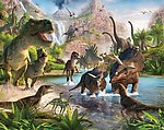 恐龙远古时代图