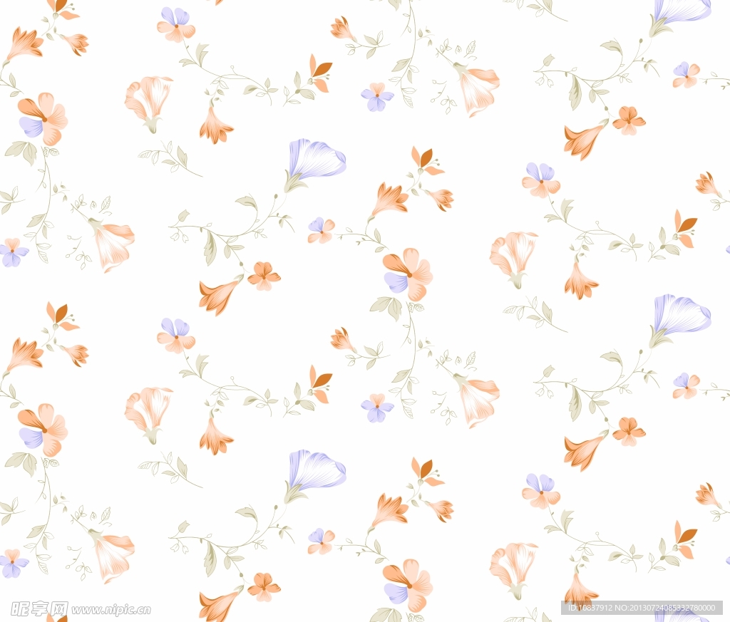 小碎花底纹