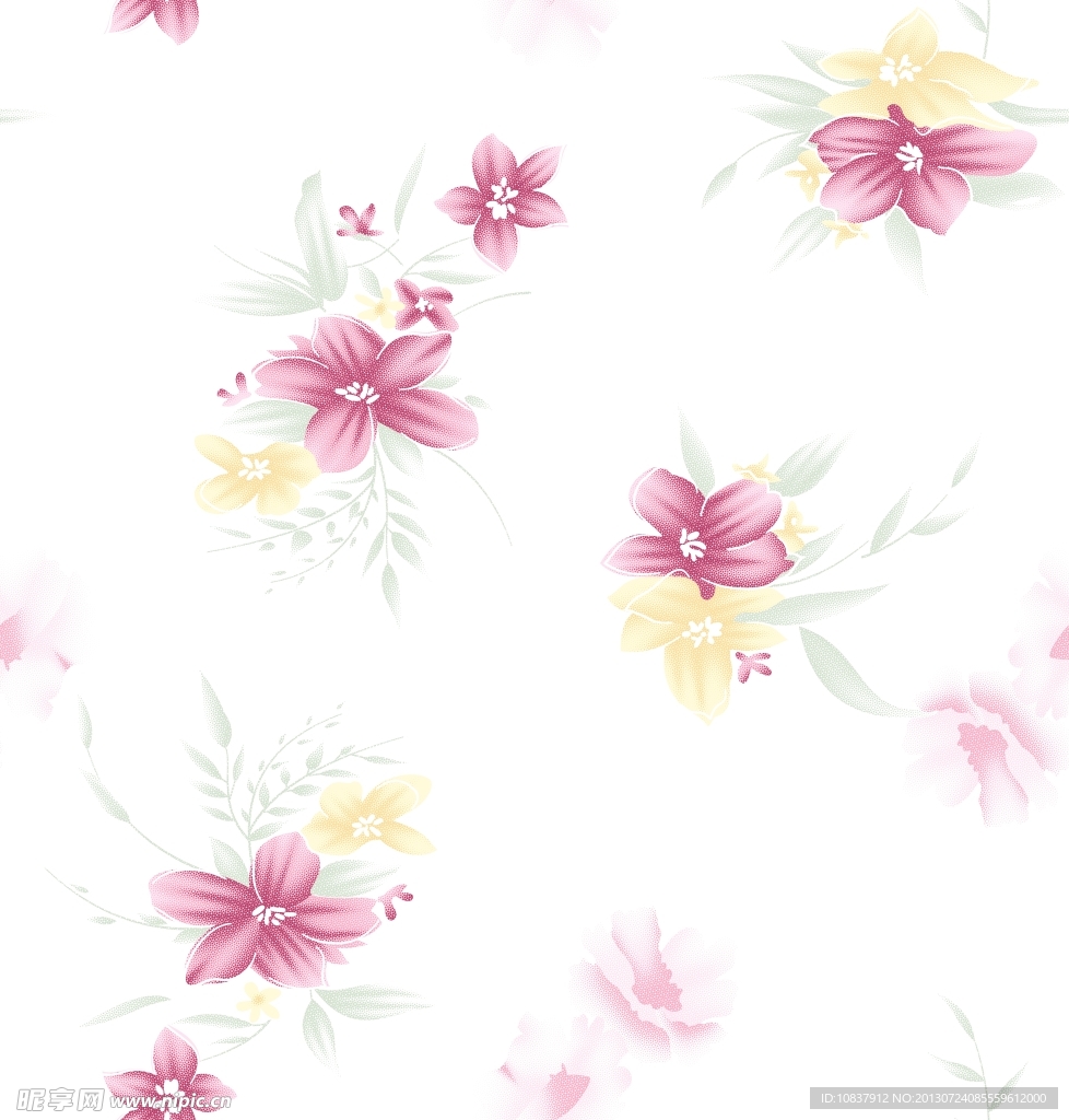 碎花底纹