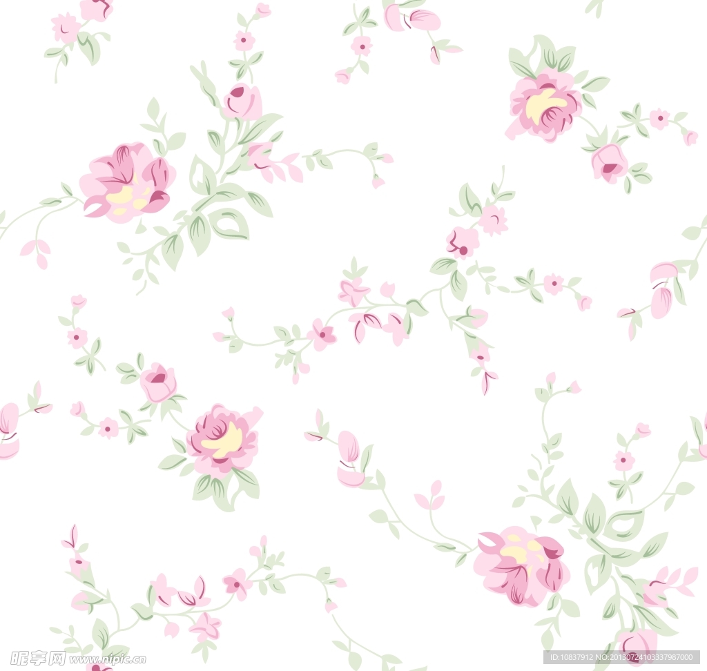 碎花底纹