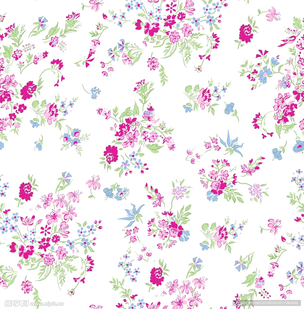 碎花底纹