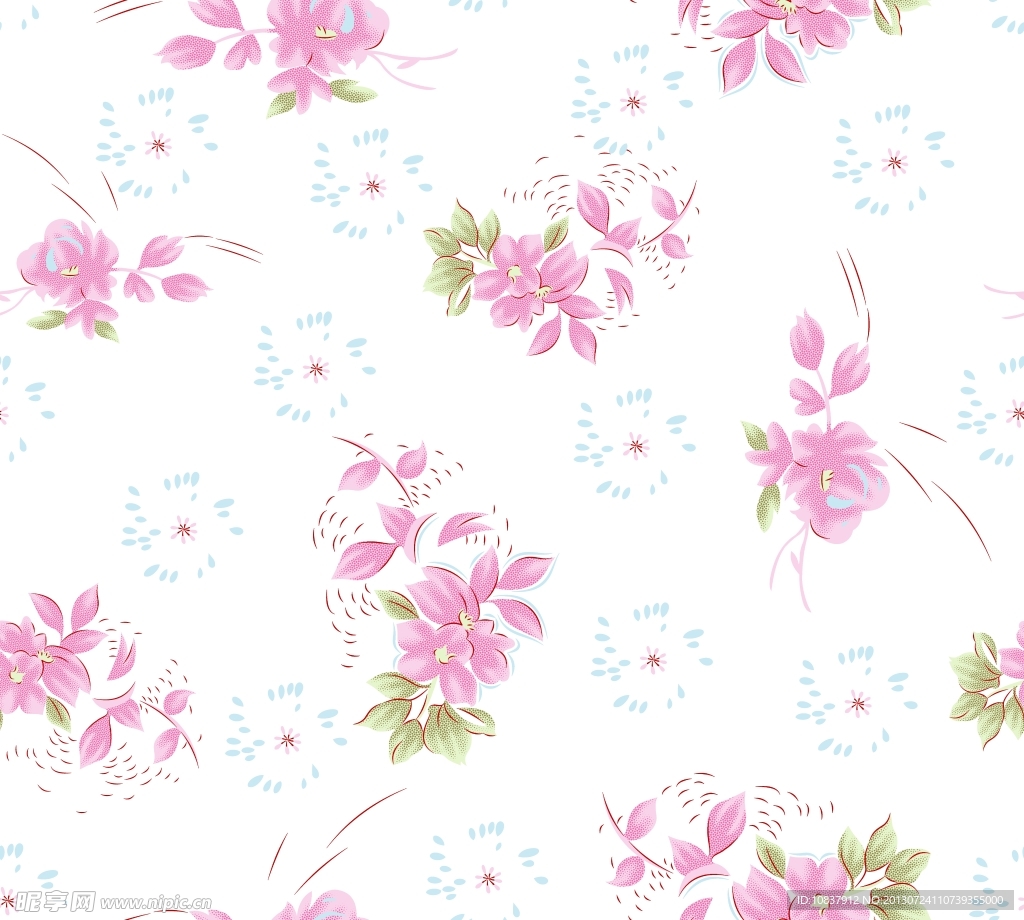 碎花底纹