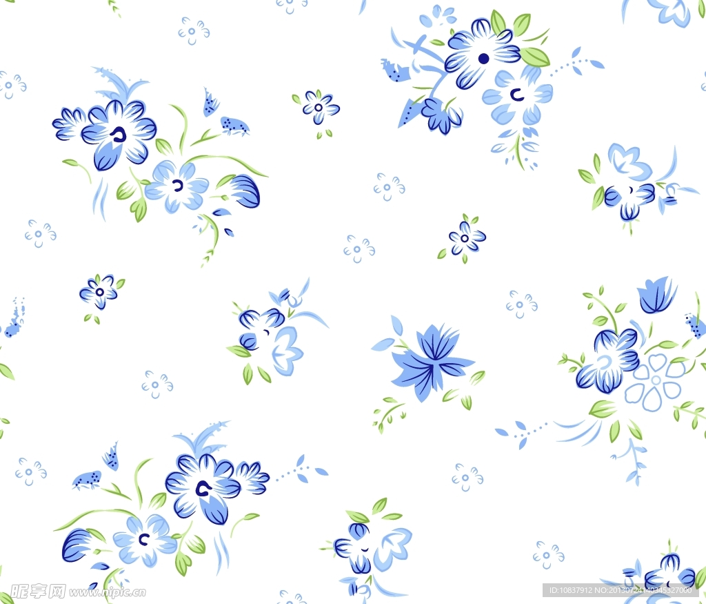 碎花底纹
