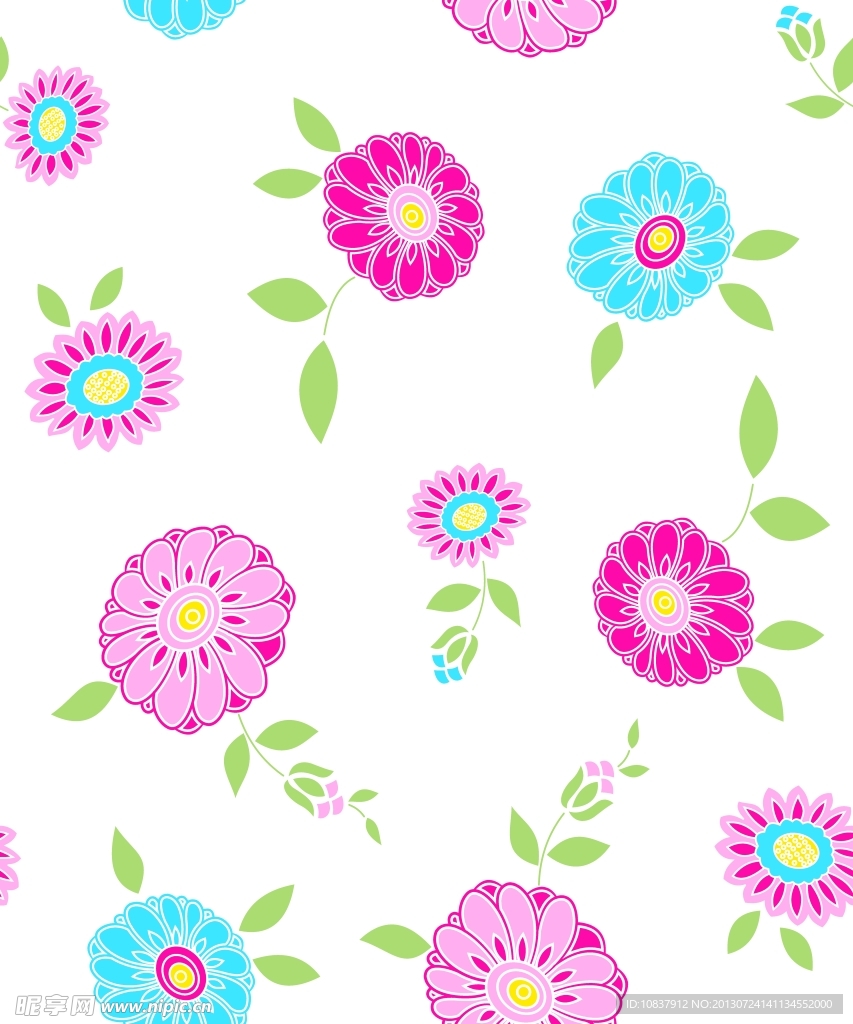 碎花底纹