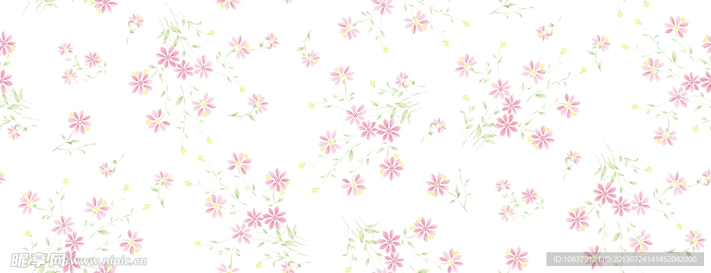 碎花底纹