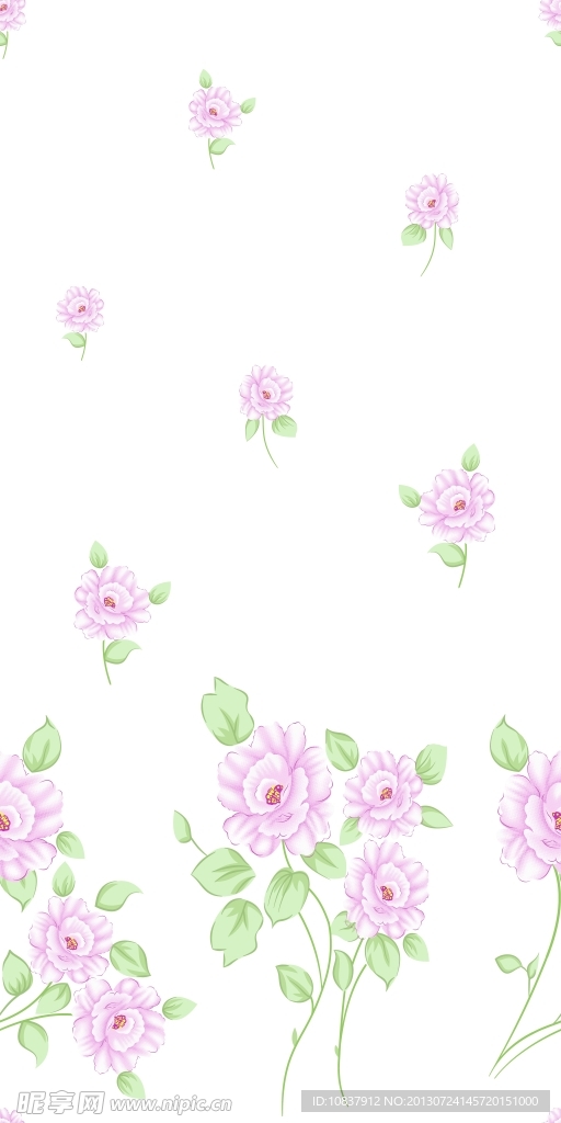碎花底纹