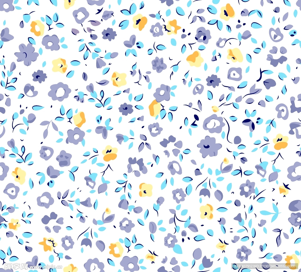 碎花底纹