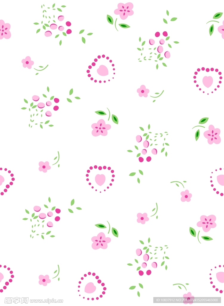碎花底纹
