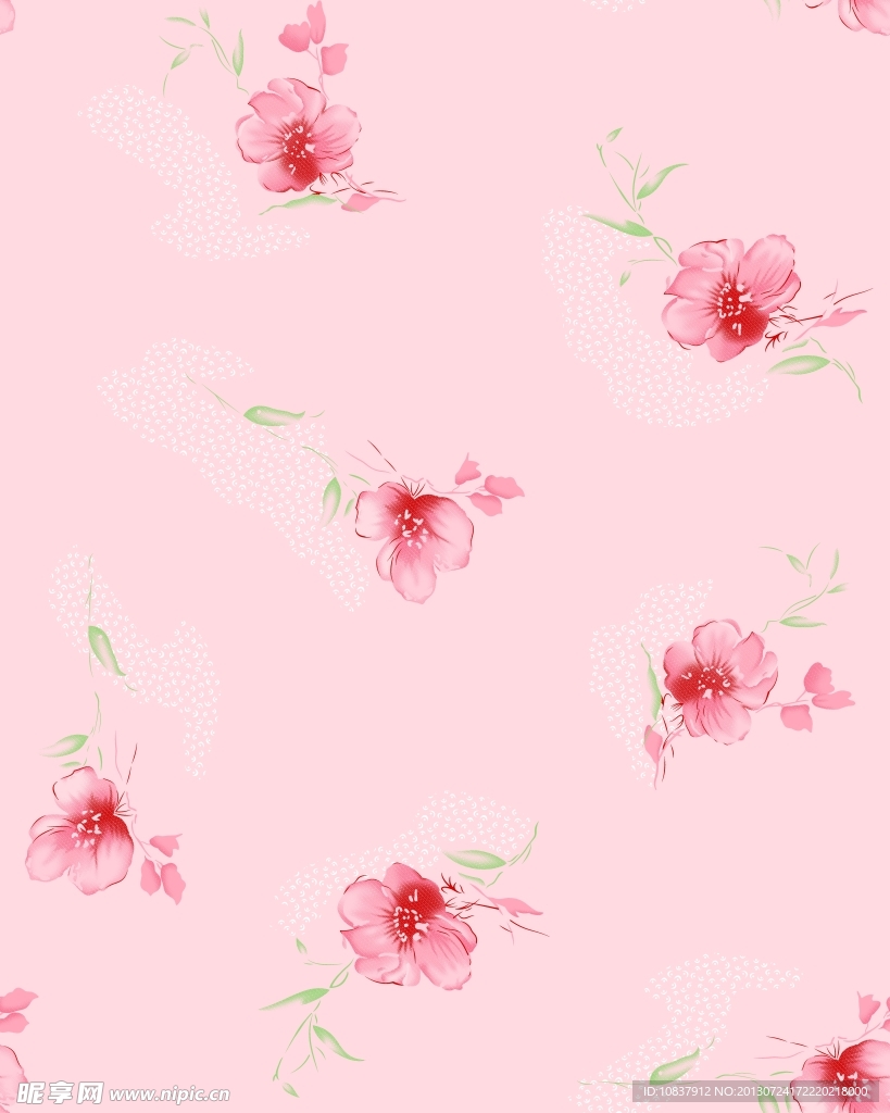 碎花底纹