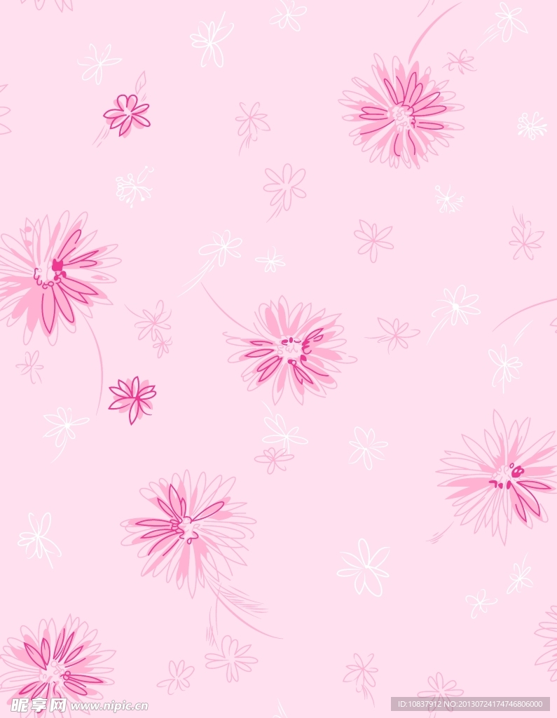 碎花底纹