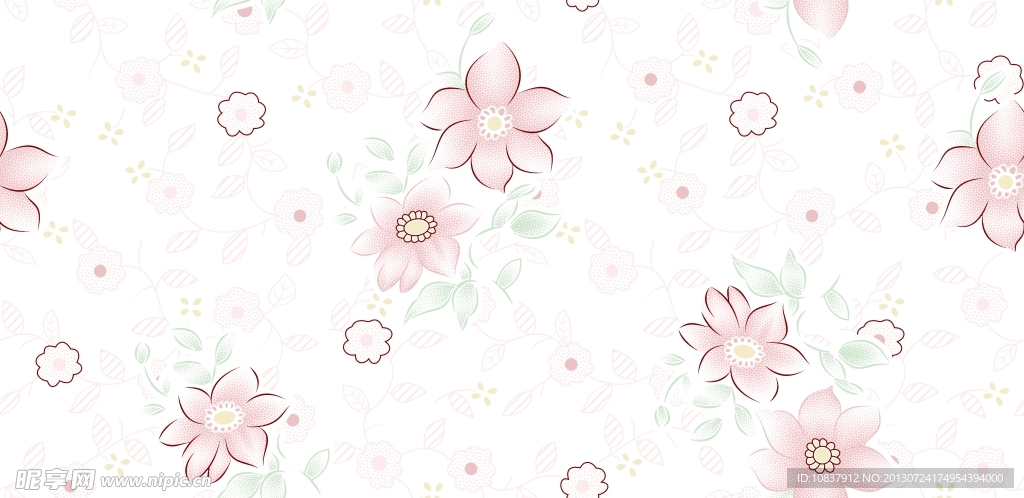 碎花底纹