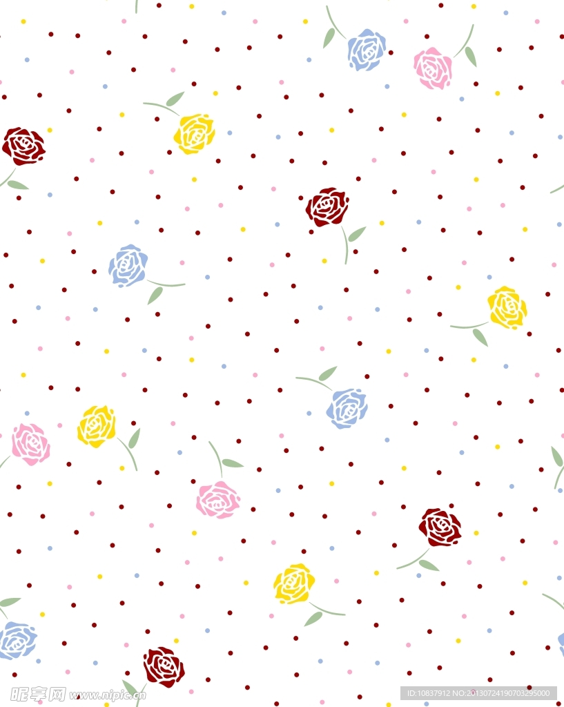 碎花底纹