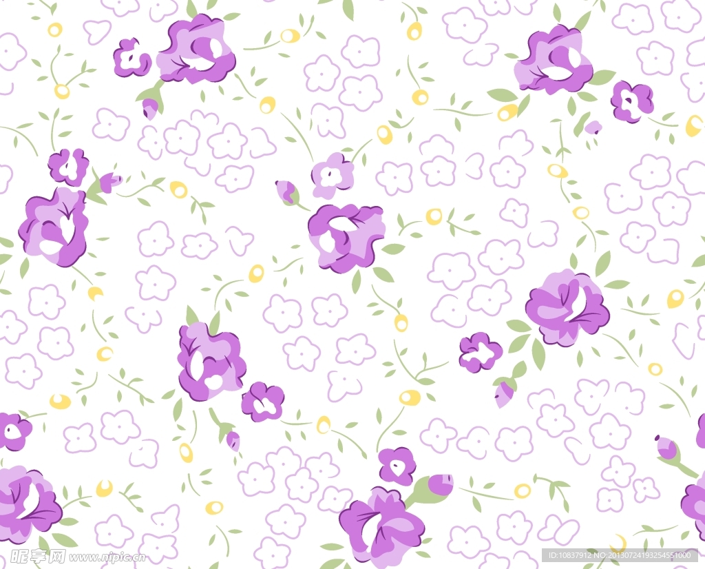 碎花底纹