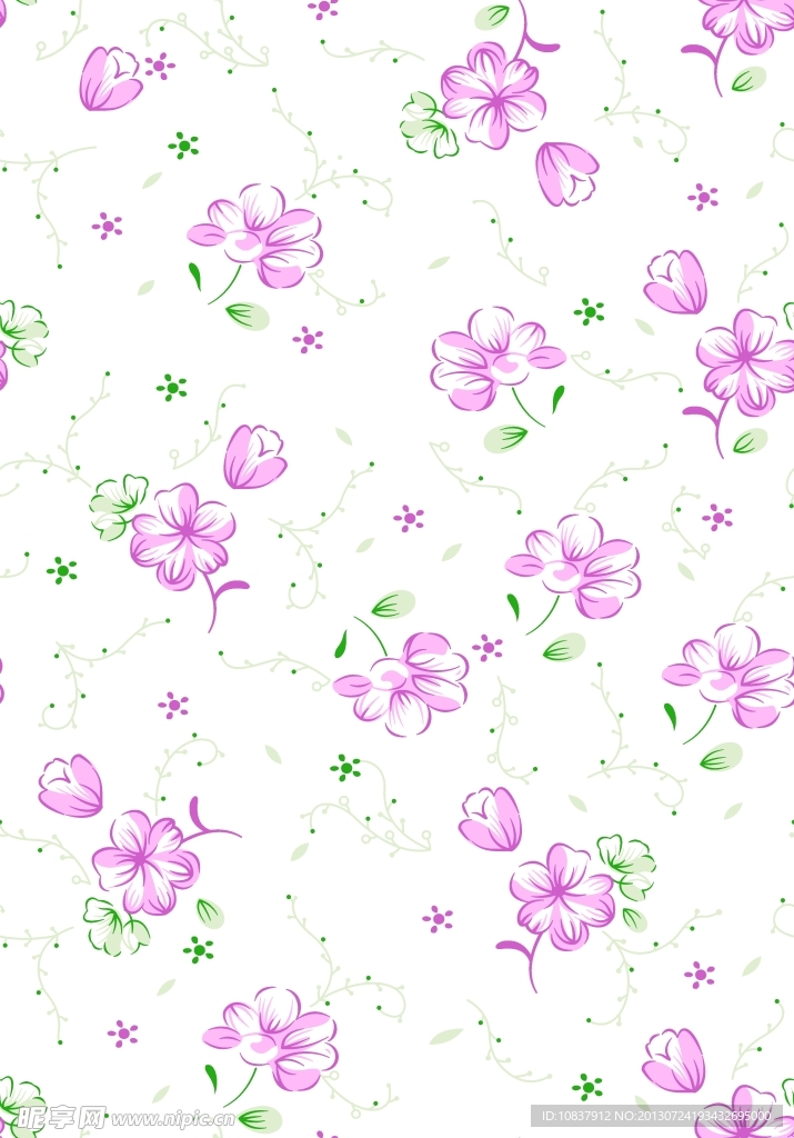 碎花底纹