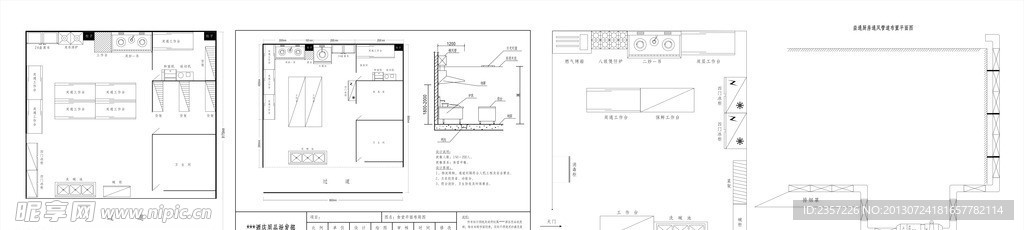 厨房设备布置图