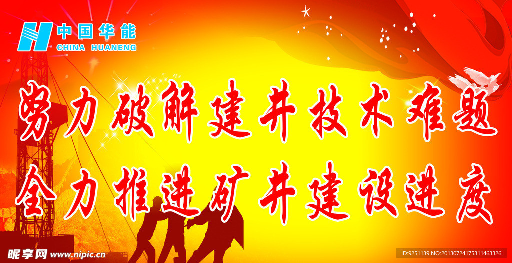 中国华能展板
