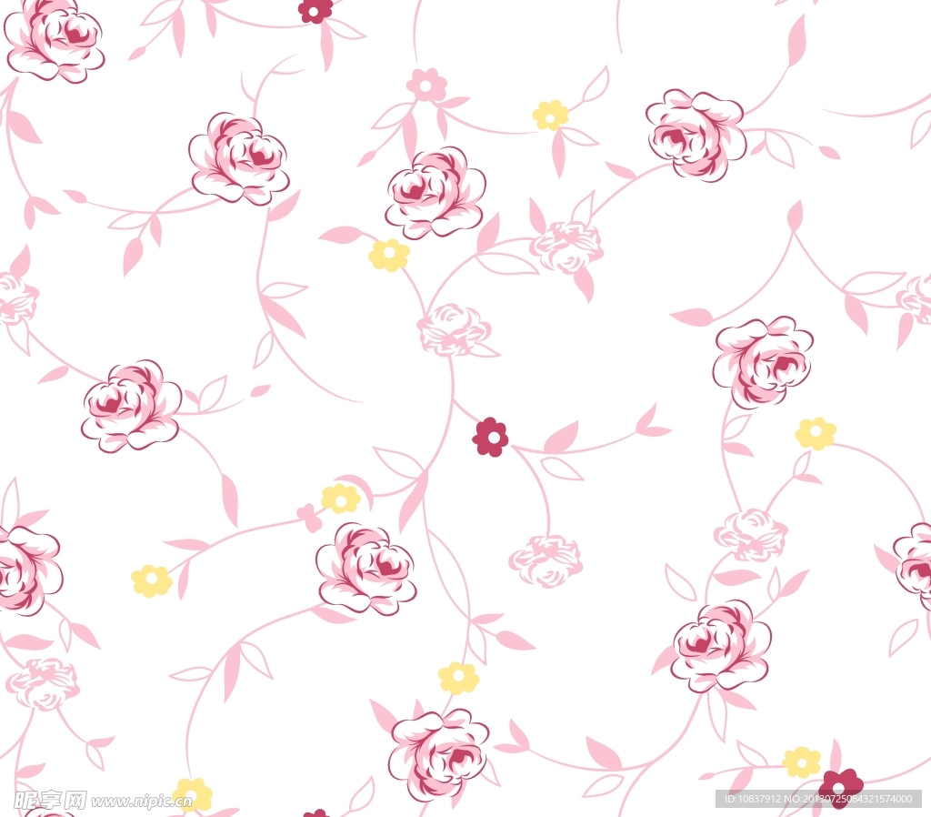 碎花底纹