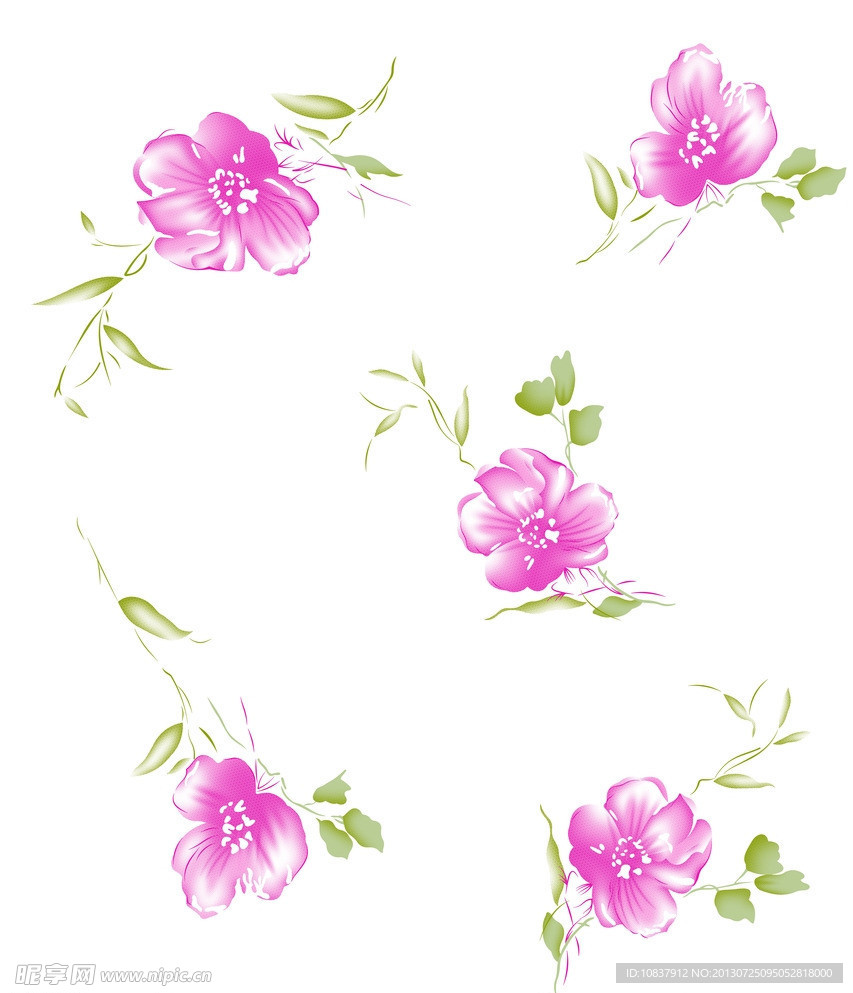 碎花底纹