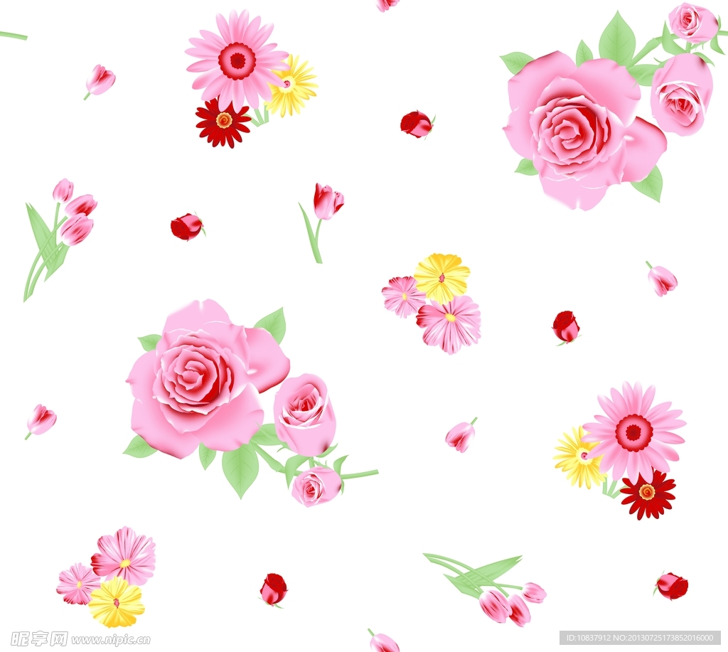 碎花底纹