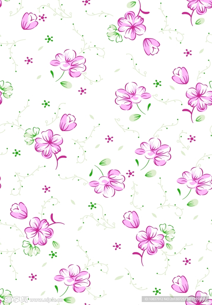 碎花底纹