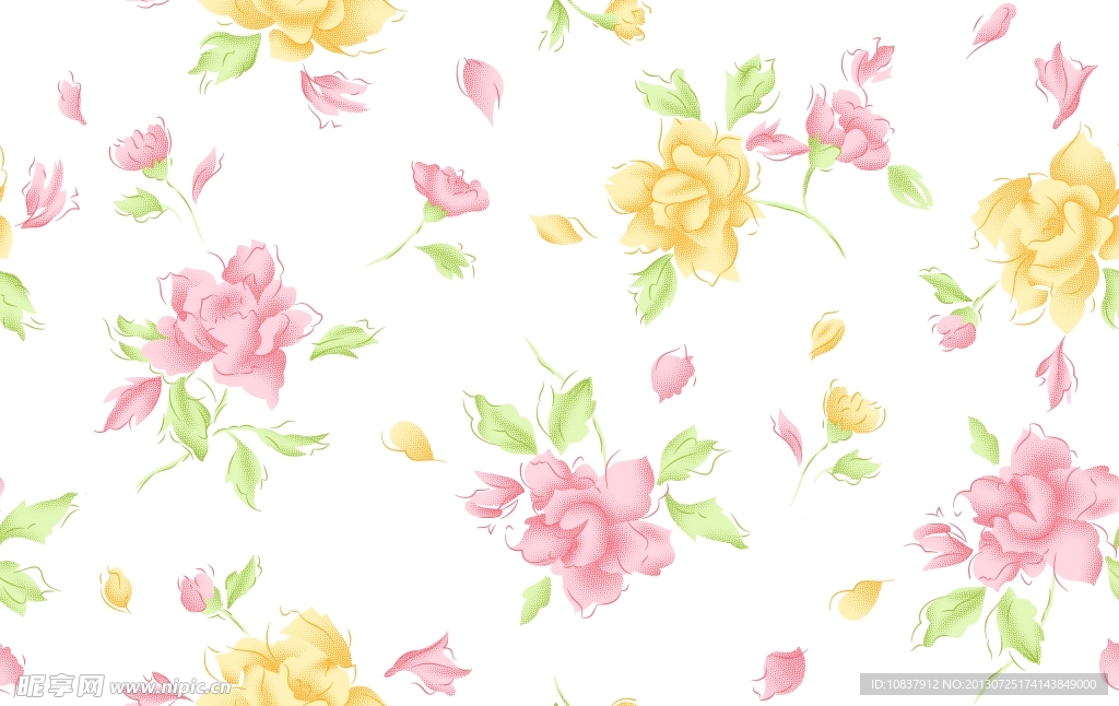 碎花底纹