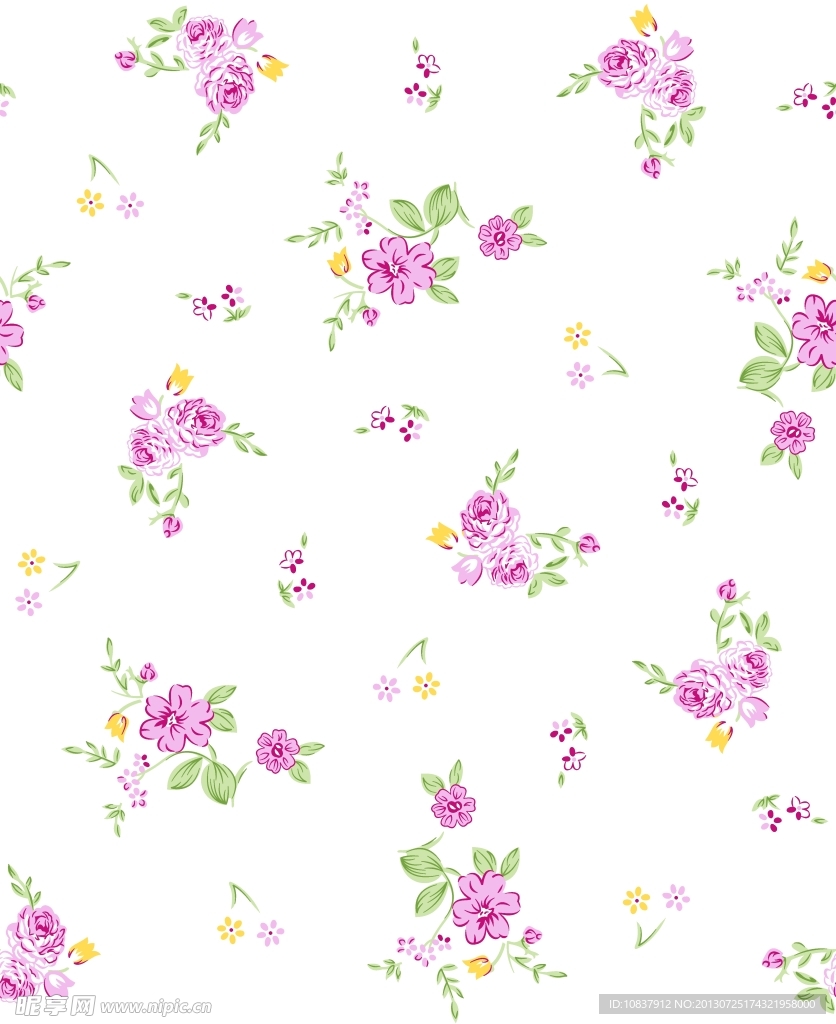 碎花底纹