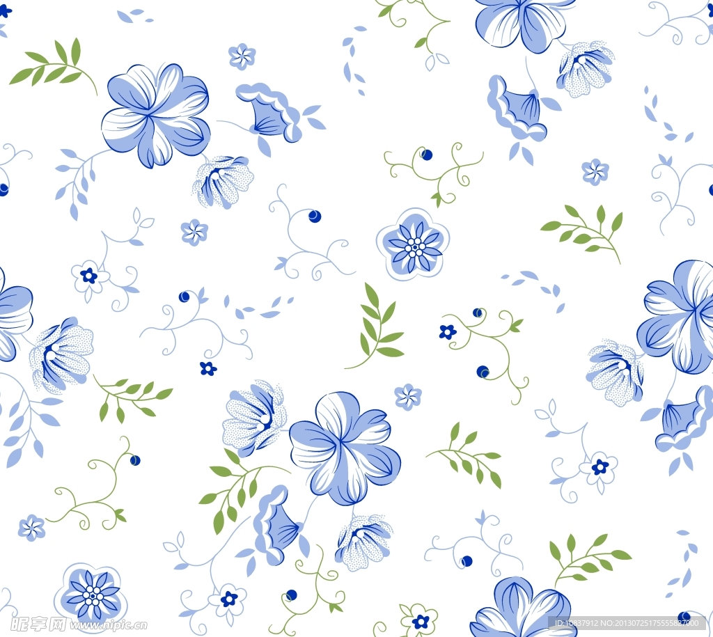 碎花底纹