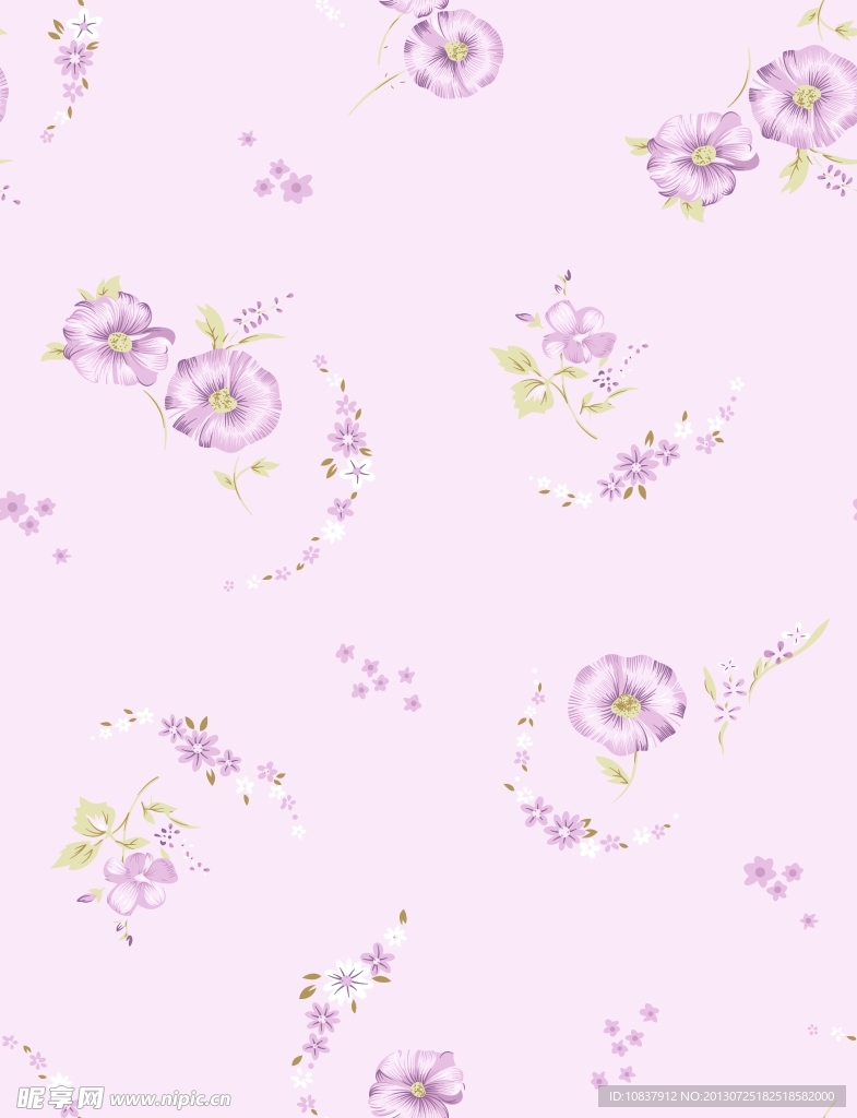 碎花底纹