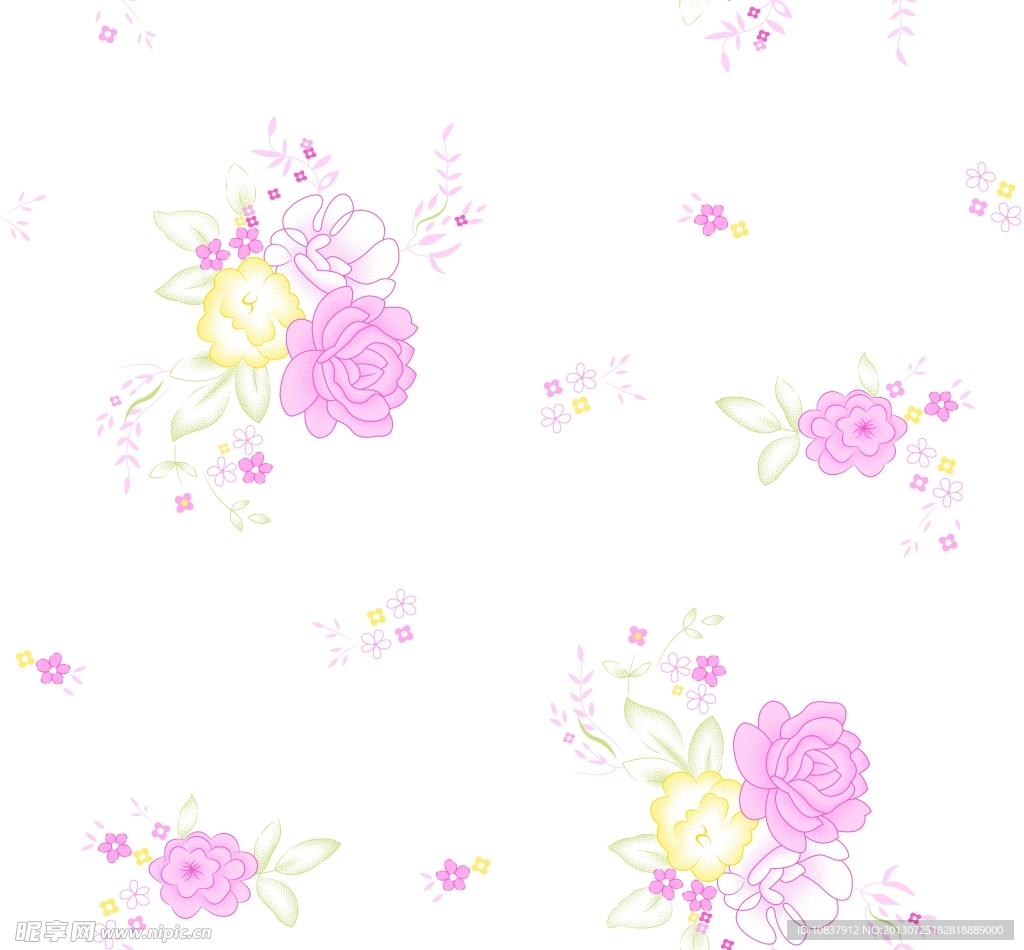 碎花底纹