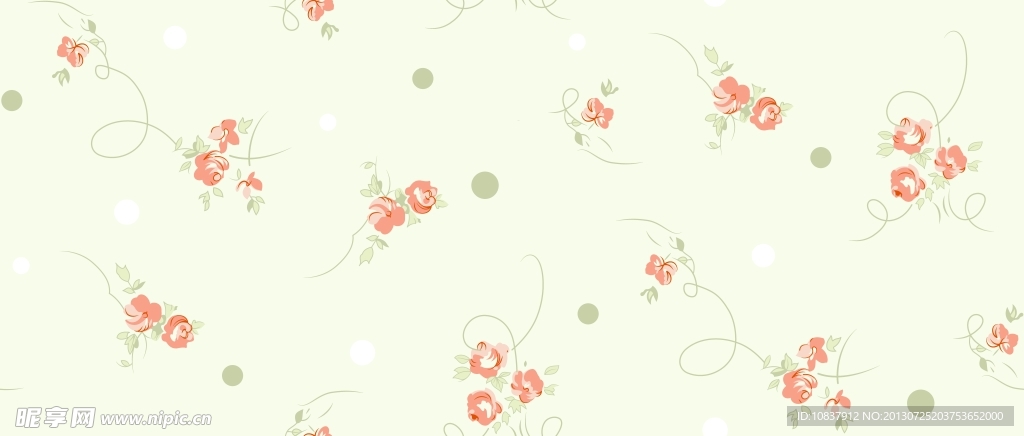 碎花底纹