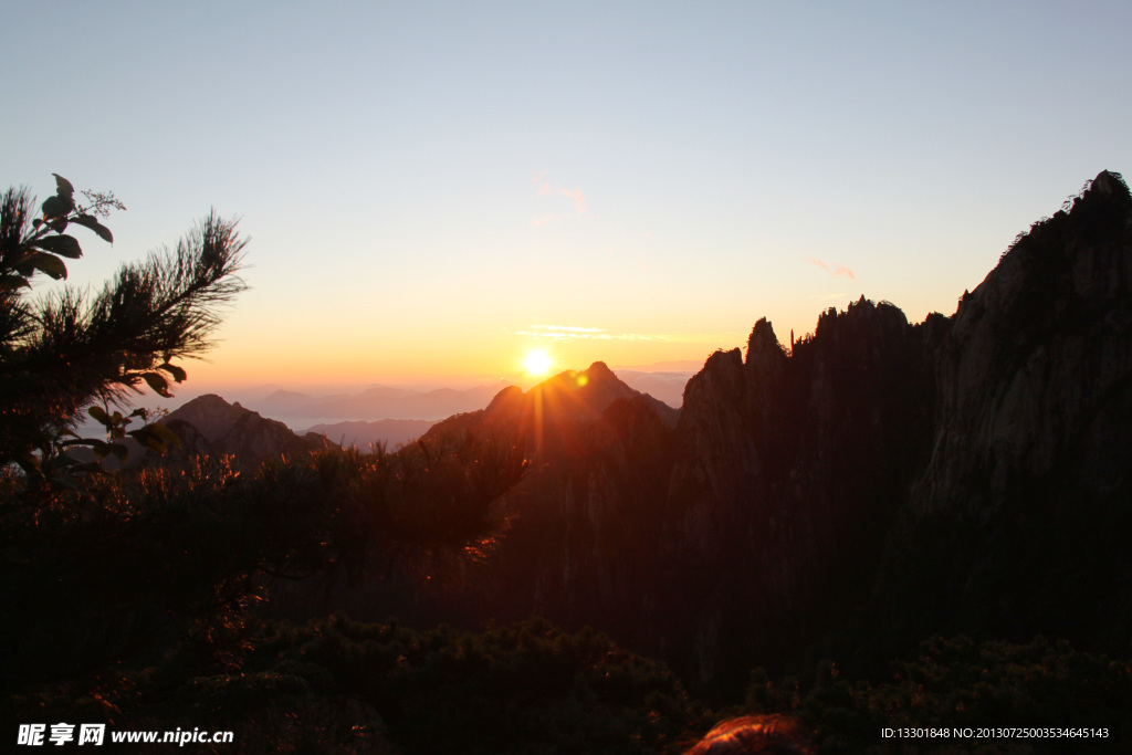 黄山日出