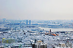 城市雪景