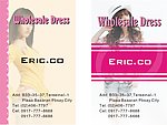 女装服装服饰矢量名片
