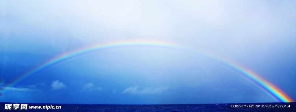 海上彩虹海天一线风景
