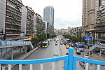 桥上拍摄城市