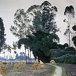 清秋图 油画