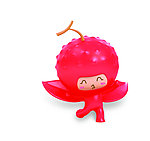卡通3D红殷桃