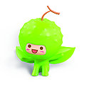 卡通3D绿殷桃