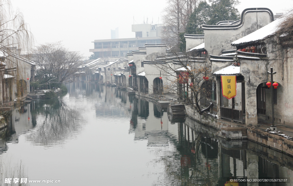 南浔古镇雪景