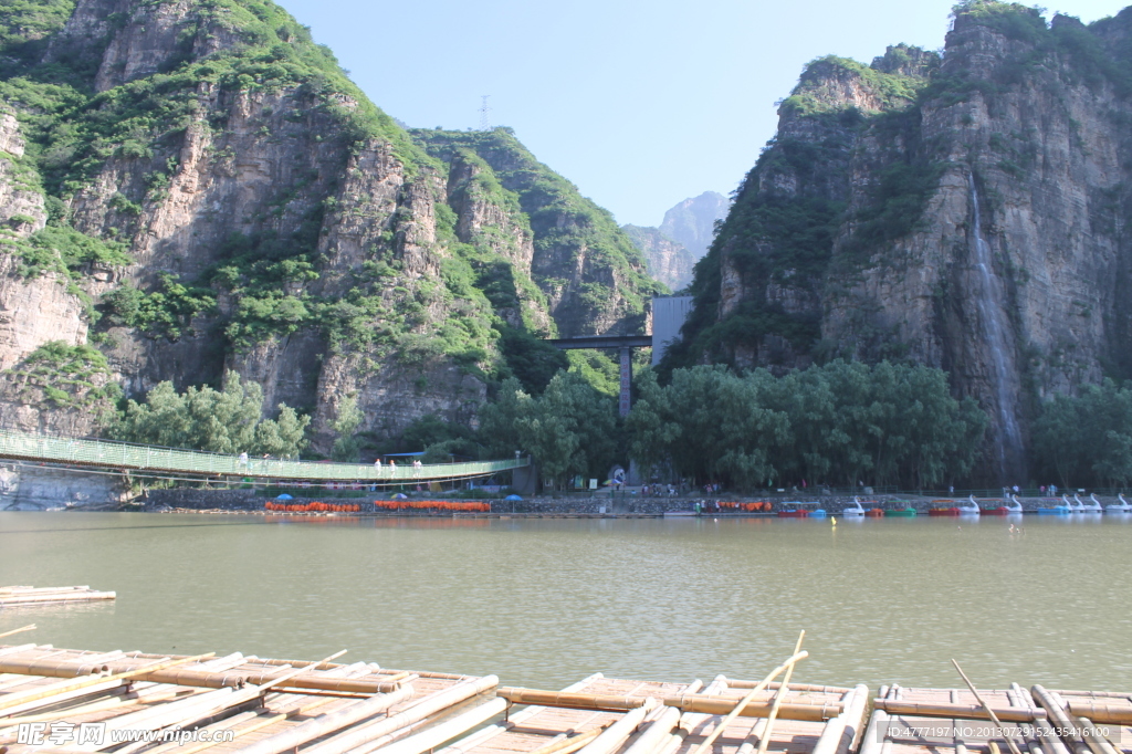 风景的图片 高山吊桥