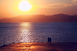 大海夕阳黄昏美景